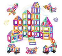 aaczly Construcciones Magneticas Niños 82 Piezas Bloques de Construcción Magnéticos 3D Juegos Magnéticos para Niños Bloques Magneticos Imanes Educativos Juguetes Niños de 3 4 5 6 7 8 Años