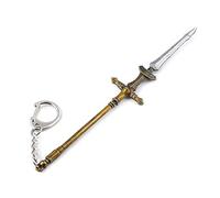 Aadesso Llavero de utilería para Elden Ring, espada, talismán, llavero de juego de cómics, accesorio coleccionable, Negro (lanza cazador de dragones), normal
