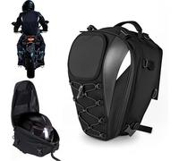 AAFEI Bolsa Asiento Trasero Moto para CRF1100L XL750 X-ADV NC750X NX500 CB500X CRF300L CRF 300,Mochila para Casco Expandible,Equipaje De Cola Gran Capacidad,Mochila De Viaje Multifunción