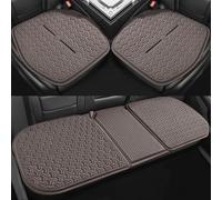 AAFEI Juego De 3 Cojines para Asiento para Kia Rio (DC JB UB YB 2000-2025 2026),Almohadilla De Gel Refrescante 3D,Tapete De Panal Transpirable,Funda De Verano Delantera Y Trasera,Brown