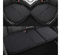 AAFEI Juego De 3 Cojines para Asiento para Kia Rio (DC JB UB YB 2000-2025 2026),Almohadilla De Gel Refrescante 3D,Tapete De Panal Transpirable,Funda De Verano Delantera Y Trasera,Black