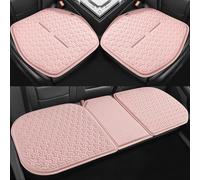 AAFEI Juego De 3 Cojines para Asiento para Opel Astra (F-L 1991-2025 2026),Almohadilla De Gel Refrescante 3D,Tapete De Panal Transpirable,Funda De Verano Delantera Y Trasera,Pink