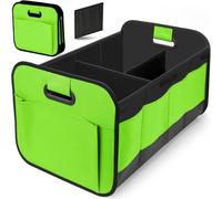 AAFEI Protector De Maletero Coche para Ford Transit (2006-2025 2026), Organizador De Cuero Pu, Caja De Almacenamiento Con Tapa, Divisor Interior,Green