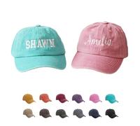 AAHOME Gorra de Béisbol Bordada Personalizada para Niños y Bebés - Sombrero de Camionero y Snapback con Nombre