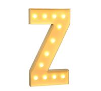 AAIRRA Decoración De Boda Marquesina, Letras Iluminadas del Alfabeto, con Letras Y Números Iluminados Letras De Marquesina Grandes Luces De Letras LED Letrero para Fiesta De Cumpleaños Boda,Z,120CM