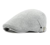 AAIXXIZAO Boinas Sombreros Boina Hombre Punto Algodón Hombre Mujeres Gorra Plana Vintage Artist Painter Beret Gorra Boina Lisa Sólida 55-59Cmajustable Gris Claro