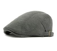 AAIXXIZAO Boinas Sombreros Boina Hombre Punto Algodón Hombre Mujeres Gorra Plana Vintage Artist Painter Beret Sombrero Boina Lisa Sólida 55-59Cmajustable Gris Oscuro