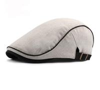 AAIXXIZAO Boinas Sombreros Boina Hombres Mujeres Sombrero Moda Gorra Plana Sombrero Ajustable Boina De Algodón Beige