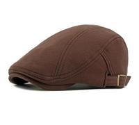 AAIXXIZAO Boinas Sombreros Boina para Hombre Punto De Algodón Hombres Mujeres Gorra Plana Vintage Artist Painter Beret Cap Gorra De Boina Lisa Sólida 55-59Cmcafé Ajustable