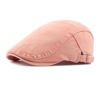AAIXXIZAO Boinas Sombreros Hombre Mujer Boina De Algodón Gorra De Boina De Mezclilla Mujer Hombre Gorra Plana Ajustable Artista Sombrero De Boina De Pintor 55-60Cmajustable Rosa
