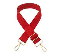 AAIXXIZAO Ceinture De Sac Bolso Bandolera De 3,8 Cm De Ancho De Color Liso Decoración De Accesorios Bandolera Larga Bandolera De Un Solo Hombro Hebilla Dorada Hebilla S09-Roja