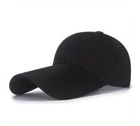 AAIXXIZAO Gorras De Hombre Sombreros Cap Gorras De Béisbol Extra Largas para Hombre Mujer Sombrero Transpirable Ajustable Sombrero Clásico De Perfil Bajo Al Aire Libre Ajustable Negroestándarhierro