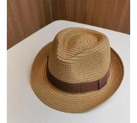 AAIXXIZAO Sombreros De Paja Gorra De Mujer Sombreros para Mujer Sombrero De Vaquero Vaquero Paja Hombre Gorra Bailarín De Jazz Masculino Sombrero De Playa Beige 56-58Cm 5