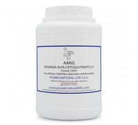 AAKG (Arginina Alfa-Cetoglutarato 2:1) en Polvo 500 g Power Natural Life | Materia prima orientada a su uso como ingrediente Alimentario | Sin Añadidos ni Aditivos | No-GMO,