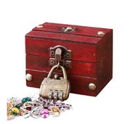 Aakluk Baúl de Madera - Almacenamiento decorativo antiguo,Decorativa Vintage de Gran Capacidad,Para oficina, escritorio, estante, armario, cómoda, tocador, dormitorio y mesita de noche