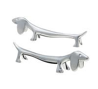 Aakluk Juego de 6 estantes para palillos en diseño de perro | Cuchara de acero inoxidable para tenedor y cubiertos, soporte para cubiertos, para comedor, barbacoa, cocina, restaurante