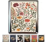 Aakluk Vintage Style Versatile Card & Cash Case | 2026 New Easy SnapClosure Tickets Box | Elegant and RebelliousCard Box for Credit Cards Cash Id Business Cards, D, Ver descripción, Ver descripción