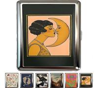 Aakluk Vintage Style Versatile Card & Cash Case | 2026 New Easy SnapClosure Tickets Box | Elegant and RebelliousCard Box for Credit Cards Cash Id Business Cards, a, Ver descripción, Ver descripción