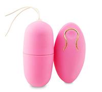 AAKOMA Bala vibradora de control remoto de silicona, potente juguete vibrador inalámbrico para mujeres y parejas, juguetes sexuales, 20 modos de frecuencia, vibraciones Pink