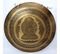 Aakrati Devyom - Gong tibetano de curación de templo tibetano de 51 cm, 20 pulgadas de Nepal