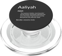 Aaliyah Tiene Buen corazón Divertido Nombre Definición Aaliyah PopSockets PopGrip para MagSafe