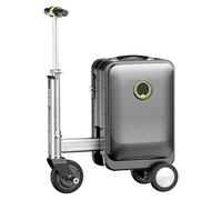 aallwwsso Maleta Eléctrica para Transporte, Maleta De Cabina Inteligente De 20 litros con Carga USB, Batería Extraíble De 93,6 WH para Viajes De Negocios Y Desplazamientos De Última Milla. Black