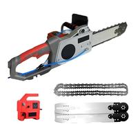 aallwwsso Motosierra De Diamante Eléctrica Portátil, Cortadora De Muros De Hormigón Eléctrica, Incluye 2 Cadenas Y 2 Placas Guía, Adecuada para Cortar Hormigón/Granito/Mampostería. 480