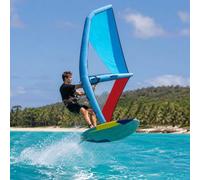 aallwwsso Vela Inflable Portátil para Kayak,Vela De 4,2 M² para Paddle Board con Base Giratoria De 360°,Ventana Transparente,Kit De Vela Sup para Kayaks Y Paddle Boards De hasta 81 Cm De Ancho 5.2m