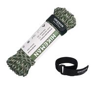 AALLYN Cuerda de Supervivencia para Acampar | Paracord Multiusos Doble Reflectante,Cordón Resistente con Seda Reflectante Nocturna de Doble hebra para Acampar y Sobrevivir