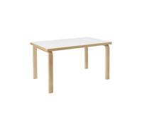 Aalto 80B Mesa Rectangular H60 Abedul/Blanco