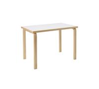 Aalto 80B Mesa Rectangular H74 Abedul/Blanco