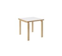 Aalto 80C Mesa Cuadrada H60 Abedul/Blanco