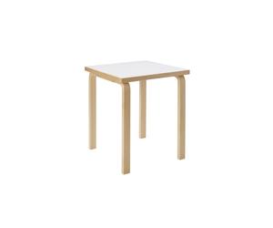 Aalto 80C Mesa Cuadrada H74 Abedul/Blanco