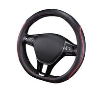 AALXF Funda para Volante para Opel Astra G 1998-2004 Astra G,Funda para Volante de Coche,Transpirable Antideslizante Suave Adecuado Funda Volante Coche,Interior Accesorios,B-Red+Black-D-Shaped