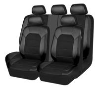 AALXF Fundas Asientos Coche para Citroën C5 (DC/DE RD/TD 2000-2017), Juego Completo Delantero Trasero, Protector Interior Cuero Sintetico Deportivo, Compatible con Airbag,Black