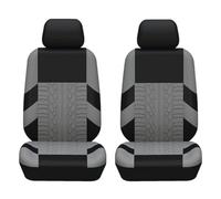 AALXF Fundas Asientos Coche Set Completo para Citroën AMI (2020-2025 2026), Delantero Trasero Banco Dividido Airbag Compatible Protector Transpirable Impermeable,Grey-Front Row