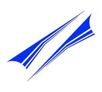 AALXF Vinilos Adhesivos Laterales para Skoda Scala 2019-2023, Calcomanía de Rayas Modificado, Pegatinas Falda Deportiva, Decoración Exterior Coche, Juego de 2 Piezas DIY,G-Blue 3