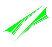 AALXF Vinilos Adhesivos Laterales para Skoda Scala 2019-2023, Calcomanía de Rayas Modificado, Pegatinas Falda Deportiva, Decoración Exterior Coche, Juego de 2 Piezas DIY,H-Green