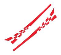 AALXF Vinilos Adhesivos Laterales para Suzuki Vitara IV 2014-2022 2023 2024, Calcomanía de Rayas Modificado, Pegatinas Falda Deportiva, Decoración Exterior Coche, Juego de 2 Piezas DIY,A-Red