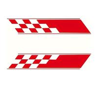 AALXF Vinilos Adhesivos Laterales para Toyota Camry 2006-2011, Calcomanía de Rayas Modificado, Pegatinas Falda Deportiva, Decoración Exterior Coche, Juego de 2 Piezas DIY,B-Red