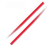 AALXF Vinilos Adhesivos Laterales para Volvo V40 2012-2018, Calcomanía de Rayas Modificado, Pegatinas Falda Deportiva, Decoración Exterior Coche, Juego de 2 Piezas DIY,B-Red