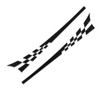 AALXF Vinilos Adhesivos Laterales para X-Trail T33 2021-2024, Calcomanía de Rayas Modificado, Pegatinas Falda Deportiva, Decoración Exterior Coche, Juego de 2 Piezas DIY,B-Black