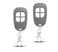AAM0049 - Mando a distancia para puerta y garaje (compatible con SCS Sentinel, 433,92 MHz, 4 canales, código secreto, giro y alcance largo, color gris