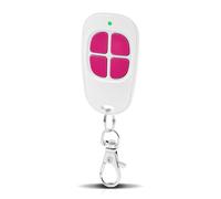 AAM0049 - Mando a distancia para puerta y garaje - Compatible con SCS Sentinel - 433,92 MHz - 4 canales - Código secreto giratorio y alcance largo - Rosa