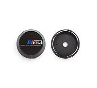 AAmron 4 tapacubos para Rueda de Coche SSR, 60 mm/2.36 Pulgadas de diámetro Exterior y 59 mm/2.32 Pulgadas de diámetro Interior, ABS, Resistentes al Polvo y al óxido.,OneSize-E