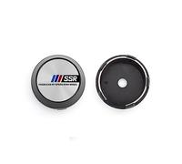 AAmron 4 tapacubos para Rueda de Coche SSR, 60 mm/2.36 Pulgadas de diámetro Exterior y 59 mm/2.32 Pulgadas de diámetro Interior, ABS, Resistentes al Polvo y al óxido.,OneSize-I