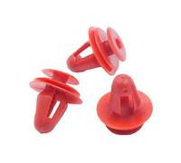 AANAN KE LI MI 100 Uds. Clips de cierre a presión for Panel de puerta Interior de coche, color rojo