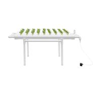 Aangeebone Sistema de cultivo hidropónico de 1 capa, 36 agujeros, sistema de cultivo hidropónico vegetal, tubo de PVC, sistema de cultivo sin suelo, para casa, balcón, jardín, balcón y verduras