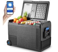 AAOBOSI Nevera Portatil 48L, Nevera Electrica -20°C a 20°C, 12/24V y 100-240V Rugged Nevera para Coches, Casa, Viajes, Barco, Autocaravana, Camping y Pesca
