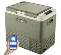 AAOBOSI Nevera Portatil Electrica 50L -20°C - 20°C, 12/24V, nevera coche de doble zona, para suv, automóviles, vehículos comerciales, automóviles deportivos y camiones.